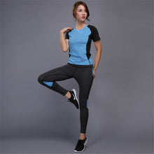 Load image into Gallery viewer, OLOEY Women's sportswear Yoga Set Fitness Gym Clothes Running Tennis Shirt+Pants Yoga Leggings Jogging Workout Sport Suit