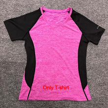 Load image into Gallery viewer, OLOEY Women's sportswear Yoga Set Fitness Gym Clothes Running Tennis Shirt+Pants Yoga Leggings Jogging Workout Sport Suit