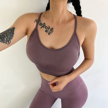 Load image into Gallery viewer, Peeli 2 Piece Yoga Set Sport Wear Women Sports Suit Fitness Gym Clothing Seamless Sports Bra Leggings Workout Running Tracksuits