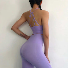 Load image into Gallery viewer, Peeli 2 Piece Yoga Set Sport Wear Women Sports Suit Fitness Gym Clothing Seamless Sports Bra Leggings Workout Running Tracksuits