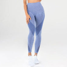 Load image into Gallery viewer, Solid Yoga Pants High Waist Sport Leggings Mesh Patchwork Yoga Leggings Fitness Women Sport Pants Jogging Running Gym Sportswear