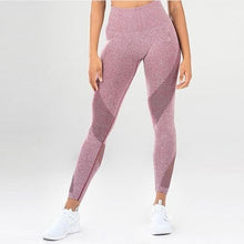 Load image into Gallery viewer, Solid Yoga Pants High Waist Sport Leggings Mesh Patchwork Yoga Leggings Fitness Women Sport Pants Jogging Running Gym Sportswear