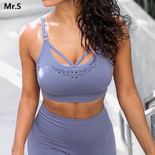 Load image into Gallery viewer, Cute Pink Energy Seamless Sports Bra for Women Gym Crop Top Bra Fitness Yoga Bra Push Up Workout Padded Bra Running Activewear