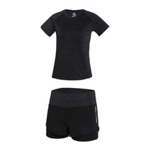 Load image into Gallery viewer, High waist pants+shorts+bra+t shirt+coats women yoga 5 piece set outdoor sports quick dry tracksuits fitness gym clothing 4XL