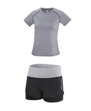 Load image into Gallery viewer, High waist pants+shorts+bra+t shirt+coats women yoga 5 piece set outdoor sports quick dry tracksuits fitness gym clothing 4XL