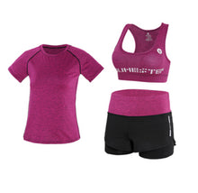 Load image into Gallery viewer, High waist pants+shorts+bra+t shirt+coats women yoga 5 piece set outdoor sports quick dry tracksuits fitness gym clothing 4XL