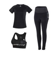 Load image into Gallery viewer, High waist pants+shorts+bra+t shirt+coats women yoga 5 piece set outdoor sports quick dry tracksuits fitness gym clothing 4XL