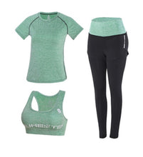 Load image into Gallery viewer, High waist pants+shorts+bra+t shirt+coats women yoga 5 piece set outdoor sports quick dry tracksuits fitness gym clothing 4XL