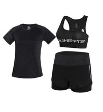 Load image into Gallery viewer, High waist pants+hooded coat+t shirt+bra+pants women yoga 5 pieces set outdoor running quick dry fitness gym clothing sports set