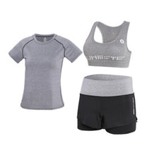 Load image into Gallery viewer, High waist pants+hooded coat+t shirt+bra+pants women yoga 5 pieces set outdoor running quick dry fitness gym clothing sports set
