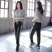 Load image into Gallery viewer, 2019 Women's Yoga Sets Yoga Tshirt Pants Running Training Exercise Sport Suits Workout Clothing Fitness Gym Tracksuit