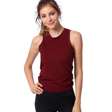 Load image into Gallery viewer, Hearuisavy Women's Open Back Yoga top Knotted Workout Yoga Shirt Gym Tank Top Twist Sleeveless Running Fitness Sport Tee shirts