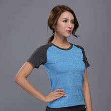 Load image into Gallery viewer, 2 Pieces Sexy Yoga Set Women Fitness Running TShirt + Pants Breathable Gym Workout Clothes Compressed Yoga Leggings Sport Suit