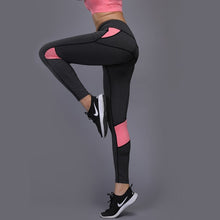 Load image into Gallery viewer, 2 Pieces Sexy Yoga Set Women Fitness Running TShirt + Pants Breathable Gym Workout Clothes Compressed Yoga Leggings Sport Suit