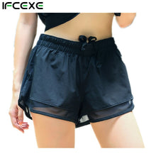 Load image into Gallery viewer, Womens Running Shorts 2 In 1 Running Tights Short 2017 Women's Gym Cool Woman Sport Short Fitness Running Shorts fast shipping