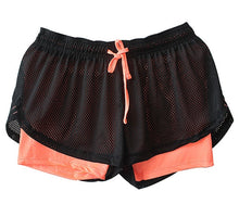 Load image into Gallery viewer, Blesskiss Yoga Shorts Women Fitness Top Spandex Neon Elastic Lulu Running Workout Short Leggings For Ladies Gym Sport Shorts