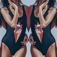 Load image into Gallery viewer, New Sexy Swimming Suit High Waist Women Swimwear Paded Swimsuit Push Up Biquini One Piece Swimsuit Fused Banthing Suit For Girls