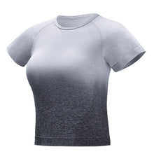 Load image into Gallery viewer, Yoga Tops Seamless Yoga Shirts Short Sleeve Crop Top Women Sport Shirt Women Sports Tops Gym Women Seamless Top Gym Tshirt Women