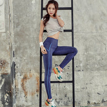Load image into Gallery viewer, 3 Pieces Yoga Set Yoga Set Sexy Fitness Running Gym Workout Tracksuit Sports Women Geometry Print Gym Clothes Female Jogging Set