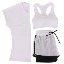 Load image into Gallery viewer, MAIJION 3Pcs Women Sports Running Sets Yoga T Shirt Tops&amp;Shorts&amp;Bra Set Quick Dry Gym Fitness Yoga Set Workout Sportswear Suit