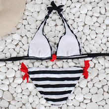 Load image into Gallery viewer, Women's Swimming Suit Sexy Bikini Swimsuit Women Bikini Set Striped Swimsuit Swimwear Beachwear Bathing Suit