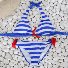 Load image into Gallery viewer, Women's Swimming Suit Sexy Bikini Swimsuit Women Bikini Set Striped Swimsuit Swimwear Beachwear Bathing Suit