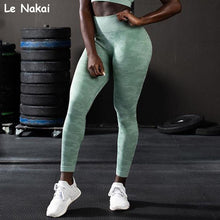 Load image into Gallery viewer, New Green Camo Seamless Leggings Sport Women Fitness Gym Leggings High Waisted Energy Yoga Pants Flex Vital Athletic Legging