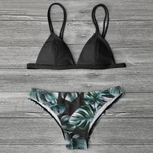 Load image into Gallery viewer, Women's Swimming Suit Sexy Bikini Swimsuit Women Swimwear Bikini Set Print Leaves Push-Up Padded Bathing Swimsuit Beachwear