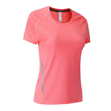 Load image into Gallery viewer, T Shirt Running Woman Quick Dry Fitness Slim Short Sleeves Breathable Gym Nylon Sportswear Yoga Shirts Compression Female 2019