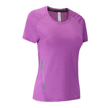 Load image into Gallery viewer, T Shirt Running Woman Quick Dry Fitness Slim Short Sleeves Breathable Gym Nylon Sportswear Yoga Shirts Compression Female 2019