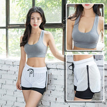 Load image into Gallery viewer, 2019 3Piece Women's Yoga Sets Sport Women Fitness Gym Yoga Bra Top TShirt Sportswear Trainning Short Tracksuit Running Suit