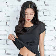 Load image into Gallery viewer, 2019 3Piece Women's Yoga Sets Sport Women Fitness Gym Yoga Bra Top TShirt Sportswear Trainning Short Tracksuit Running Suit