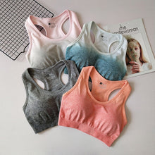 Load image into Gallery viewer, 2019 New Ombre Seamless Sports Bra For Fitness Yoga Racerback Sport Bra Top With Removable Pad Push Up Gym Bra Active Wear