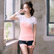 Load image into Gallery viewer, 2019 Aipbunny Mesh 2 Pieces Women Fitness Workout Yoga Sets Gym Clothing Training Running jogging Suits Activewear Sports Wear