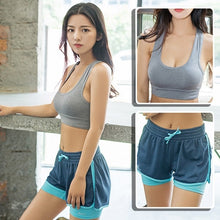 Load image into Gallery viewer, 2019 High Waist Women 3Piece Yoga Sets Sport Women Fitness Gym Sports Bra Women Running Sets  Workout Crop Yoga Top Short