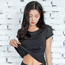 Load image into Gallery viewer, 2019 High Waist Women 3Piece Yoga Sets Sport Women Fitness Gym Sports Bra Women Running Sets  Workout Crop Yoga Top Short