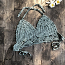 Load image into Gallery viewer, 2019 Solid Women Push-Up Padded Bikini Top Bandeau Swimwear Sling Halter Swimsuit Beachwear Underwire Bikini Maillot De Bain#sw