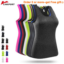 Load image into Gallery viewer, Yoga Sleeveless T Shirts Gym Sports Vest Fitness Base Layer Training Sportswear Running Tank Tops Shirt Female Quick Dry Jersey