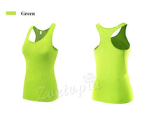 Load image into Gallery viewer, Yoga Sleeveless T Shirts Gym Sports Vest Fitness Base Layer Training Sportswear Running Tank Tops Shirt Female Quick Dry Jersey