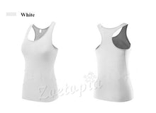 Load image into Gallery viewer, Yoga Sleeveless T Shirts Gym Sports Vest Fitness Base Layer Training Sportswear Running Tank Tops Shirt Female Quick Dry Jersey