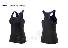 Load image into Gallery viewer, Yoga Sleeveless T Shirts Gym Sports Vest Fitness Base Layer Training Sportswear Running Tank Tops Shirt Female Quick Dry Jersey