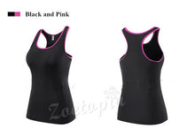 Load image into Gallery viewer, Yoga Sleeveless T Shirts Gym Sports Vest Fitness Base Layer Training Sportswear Running Tank Tops Shirt Female Quick Dry Jersey