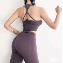 Load image into Gallery viewer, Women Gym Sets 2 Piece Seamless Yoga Sets Women Gym Clothes Sportswear Female Workout Set Active Wear ropa deportiva mujer