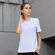 Load image into Gallery viewer, Women Dry Quick Short Sleeve Slim Sport T Shirt Gym Jerseys Fitness Shirt Trainer Running T-shirts Breathable Exercises Yoga