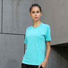 Load image into Gallery viewer, Women Dry Quick Short Sleeve Slim Sport T Shirt Gym Jerseys Fitness Shirt Trainer Running T-shirts Breathable Exercises Yoga