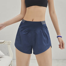 Load image into Gallery viewer, women sports yoga shorts for Workout Fitness Running double layer activewear quick dry tummy control Athletic gym Shorts
