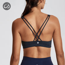 Load image into Gallery viewer, CRZ YOGA Women's Light Support Cross Back Wirefree Removable Cups Yoga Sport Bra