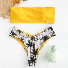 Load image into Gallery viewer, Women's Swimming Suit Sexy Bikini Swimsuit 2019 Swimwear Sexy Women Bikini Set Coconut Print Padded Swimwear Bathing Beachwear