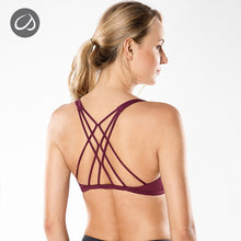 Load image into Gallery viewer, CRZ YOGA Women's Removable Pads Yoga Bra Tops Cross Strappy Back Sports Bra