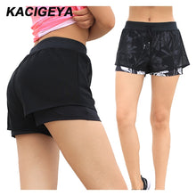 Load image into Gallery viewer, Woman Fitness Sports Shorts Breathable Double Layer Yoga Shorts Slim Running Gym Quick Dry Workout Jogging Shorts 2018